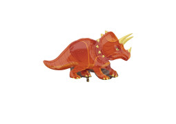 Ballon aluminium forme dinosaure marron