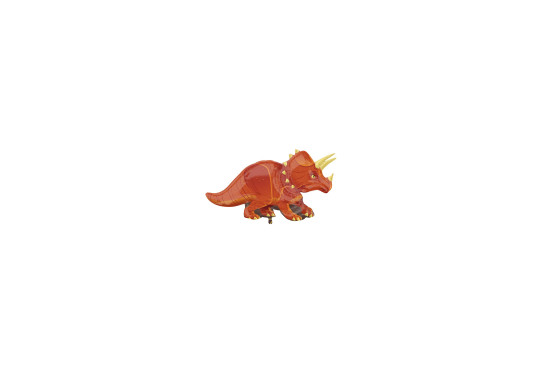 Ballon aluminium forme dinosaure marron