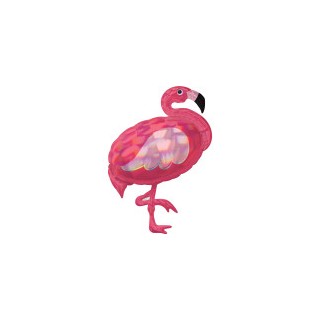 Ballon aluminium forme flamand rose