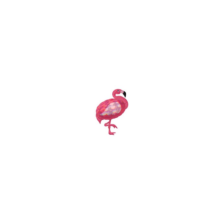 Ballon aluminium forme flamand rose
