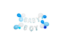 Kit ballons baby boy bleu
