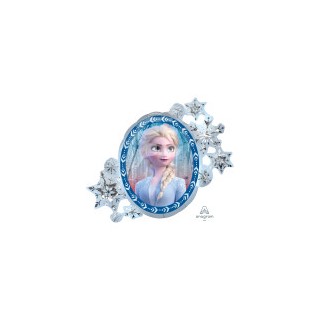 Ballon aluminium forme reine des neiges