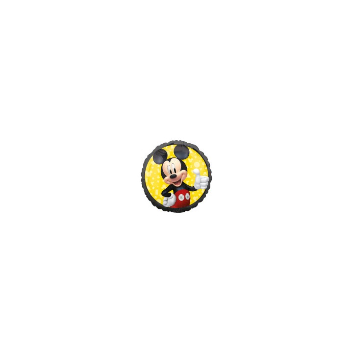 Ballon aluminium rond mickey