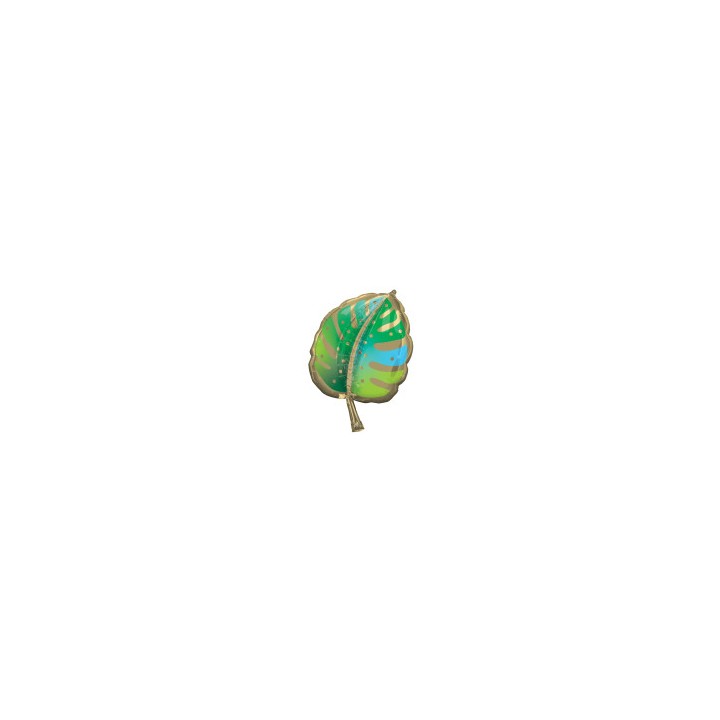 Ballon aluminium forme feuille tropicale