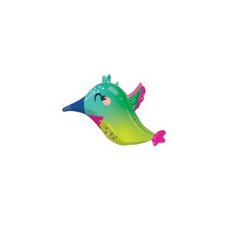 Ballon aluminium forme colibri