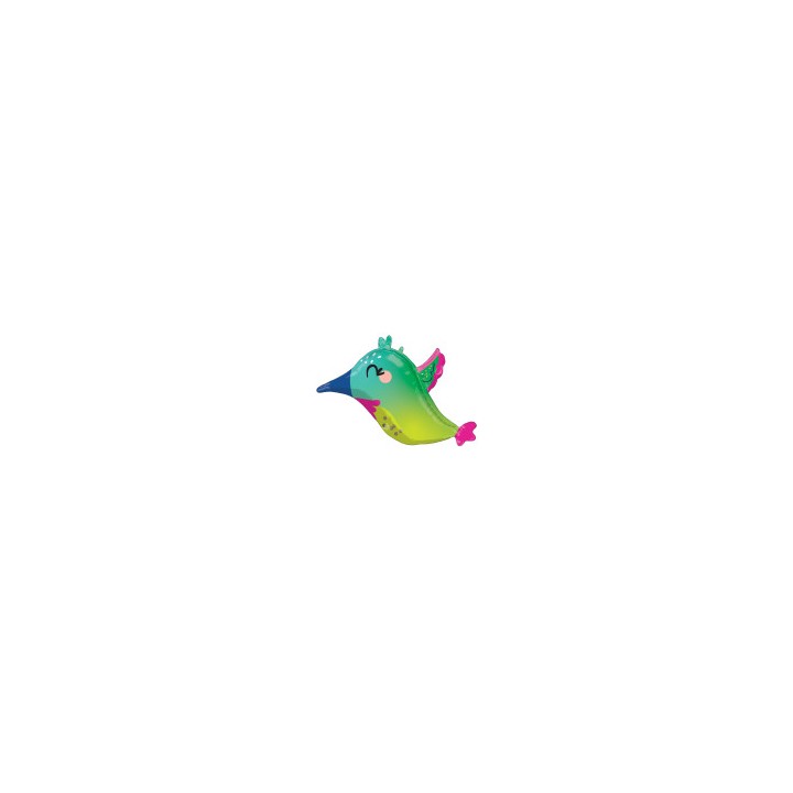 Ballon aluminium forme colibri