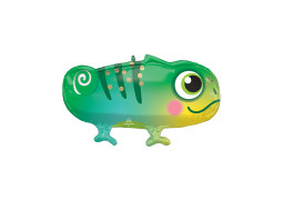 Ballon aluminium forme caméléon