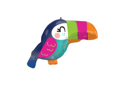 Ballon aluminium forme toucan