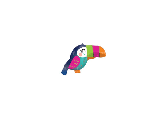 Ballon aluminium forme toucan