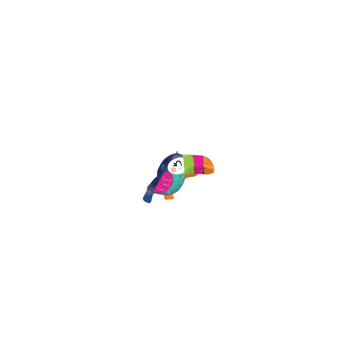 Ballon aluminium forme toucan