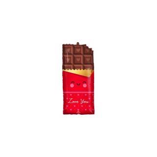 Ballon aluminium tablette chocolat
