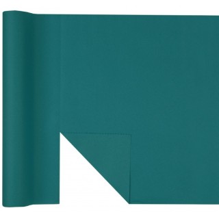 Chemin de table intissé bleu canard