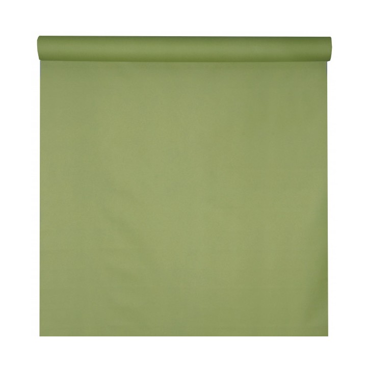 Nappe intissé olive 120 cm x 20m - décoration de table