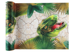 Chemin de table dinosaure vert 28cmx5m