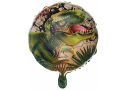 Ballon alu dinosaure vert