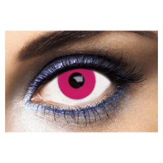 Lentilles de contact oeil rose