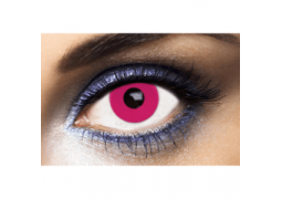 Lentilles de contact oeil rose