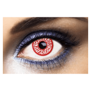 Lentilles de contact oeil injecté de sang