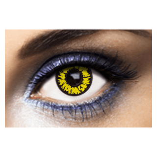 Lentilles de contact loup jaune