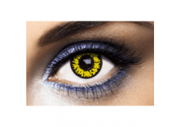 Lentilles de contact loup jaune