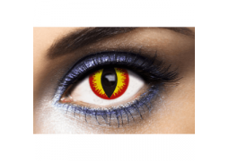 Lentilles de contact diable