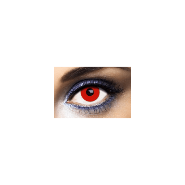 Lentilles de contact oeil rouge