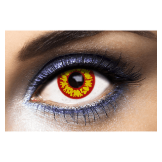 Lentilles de contact loup rouge