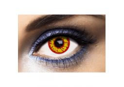 Lentilles de contact loup rouge