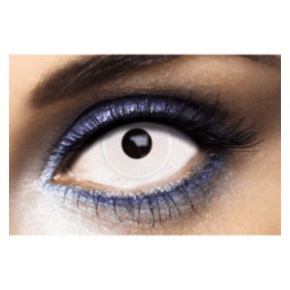 Lentilles de contact oeil blanc
