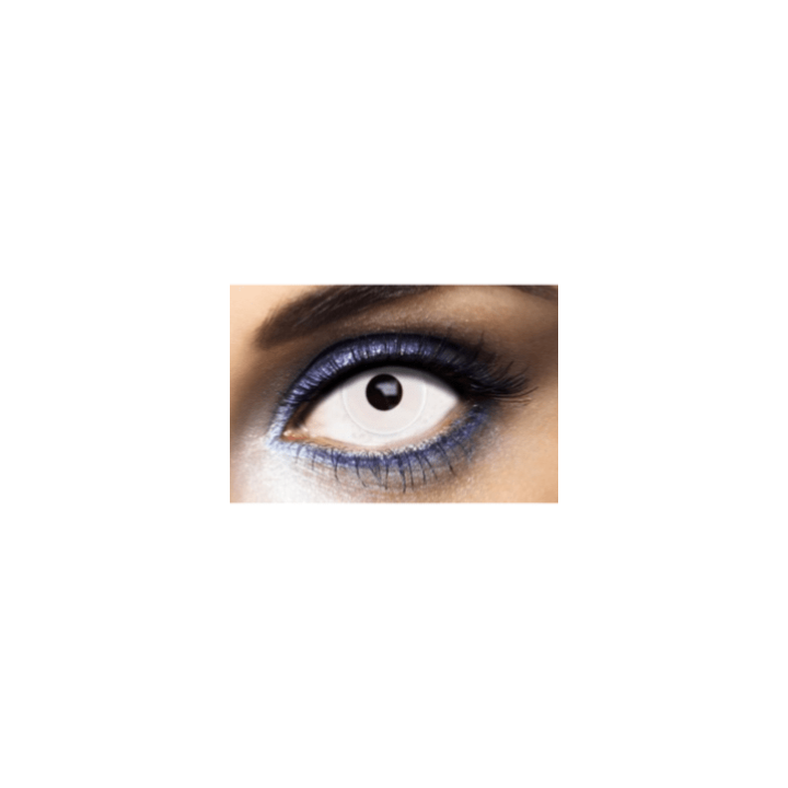 Lentilles de contact oeil blanc