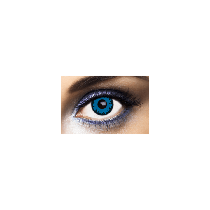 Lentilles de contact loup bleu