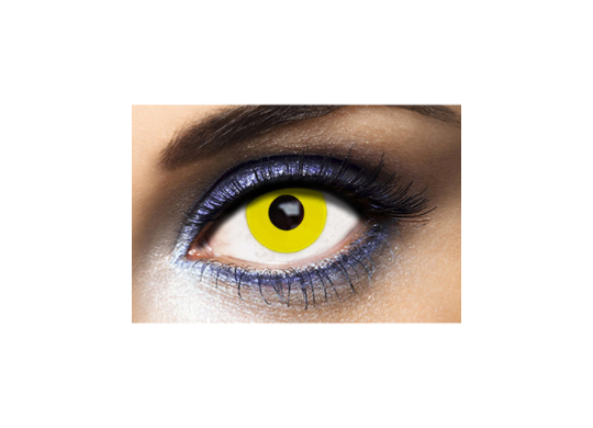 Lentilles de contact oeil jaune