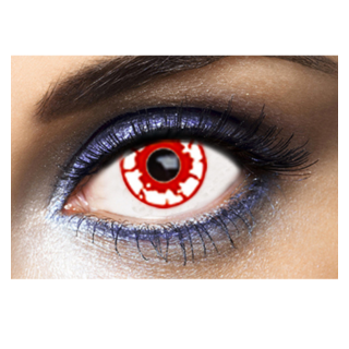 Lentilles de contact zombie rouge