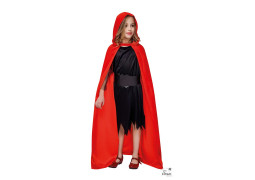 Cape enfant velours rouge