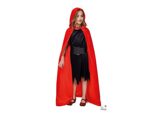 Cape enfant velours rouge