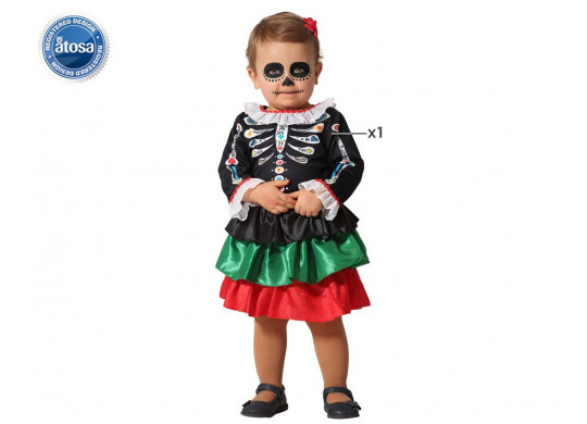 Costume baby fille day of dead
