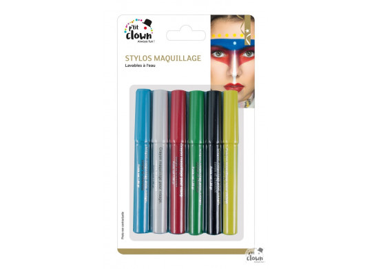 Stylo maquillage à l'eau x6