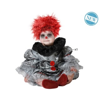 Costume garçon clown gris