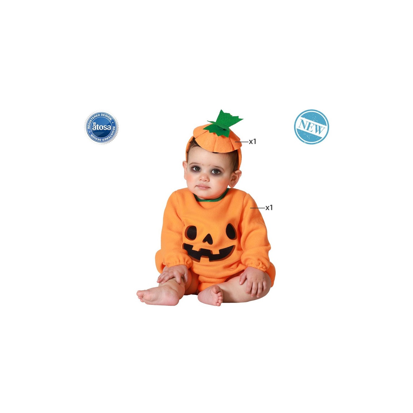Générique Déguisement Enfant Halloween, Deguisement Halloween Bebe, Déguisement Citrouille Costume Halloween Enfant Fille Garcon, Body Und Pantalon Rayé Costumes Pour Cosplay Party, Pour 0-2 Ans