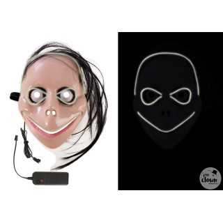 Masque adulte rigide momo lumineux