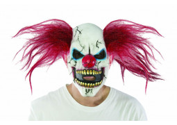 Masque adulte latex clown diabolique
