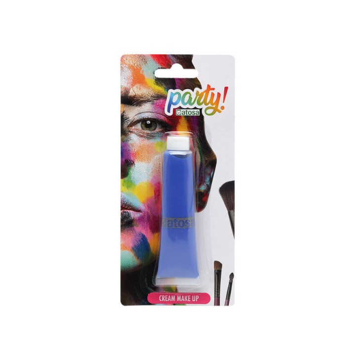 Tube maquillage à l'eau bleu