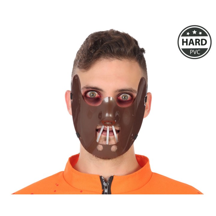 Masque adulte rigide horreur demi-visage