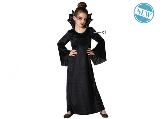 Costume enfant fille araignée robe noire