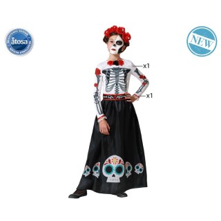 Costume enfant fille squelette day of dead