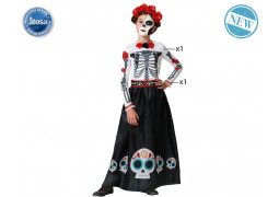 Costume enfant fille squelette day of dead