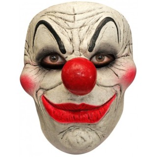 Masque adulte latex clown nez rouge