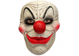 Masque adulte latex clown nez rouge