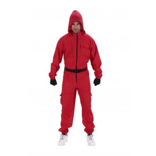 Costume squid game combi rouge