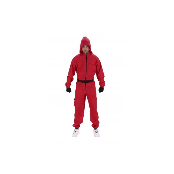 Costume squid game combi rouge